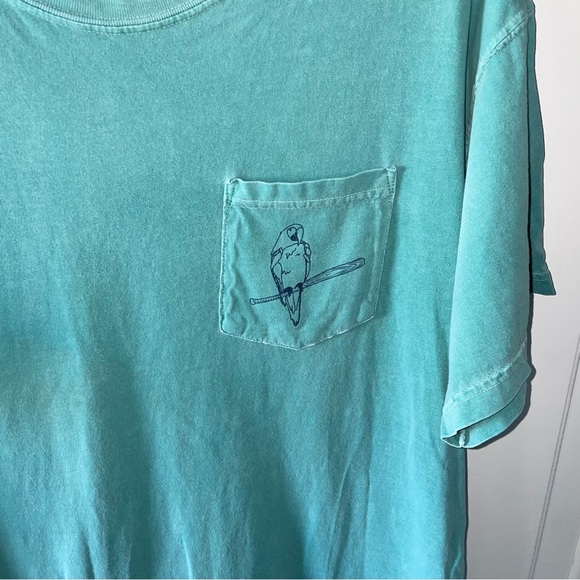Routine Baseball Curveballs in Paradise Turquoise Short Sleeve Tee - Picture 2 of 4